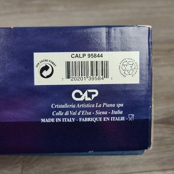 San Remo Set of 4 Italian Capri Crystal Wine Glasses Stemware - Picture 5 of 16